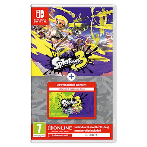 Splatoon 3 Splatoon 3 Expansion Pass Nintendo Switch Online Individual 3 Month 90 Day