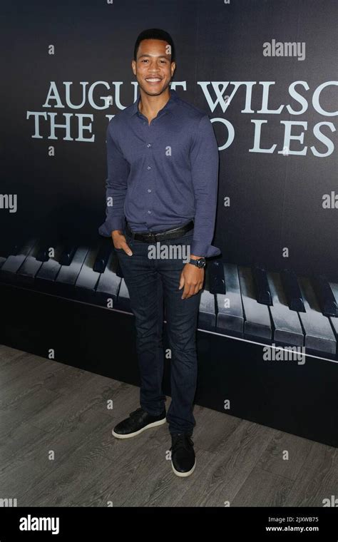 Press Conference For `the Piano Lesson` In New York Pictured Trai