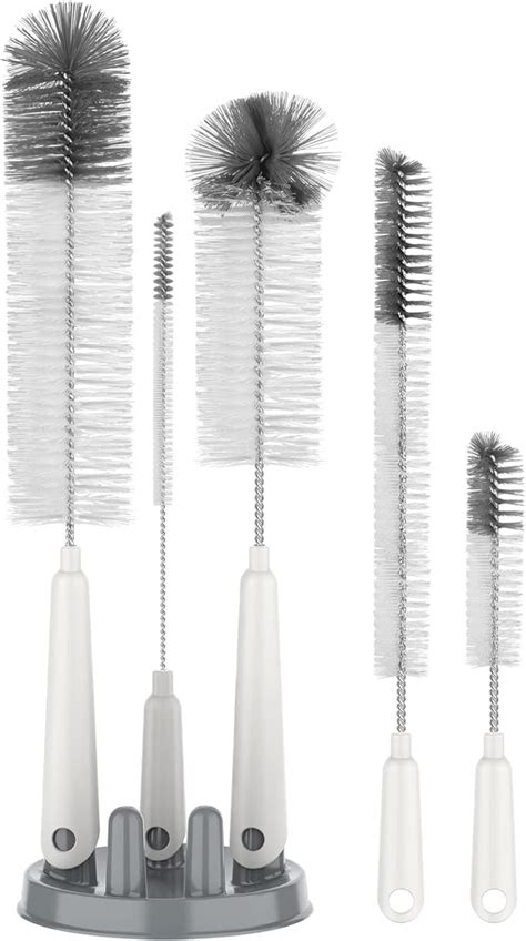 Mr Siga Ensemble De Brosses Bouteille Avec Support De Rangement