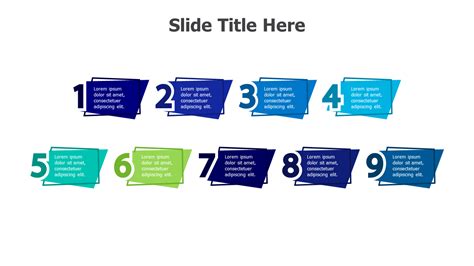 9 Points Numbering 15 Inforgraphics Slides