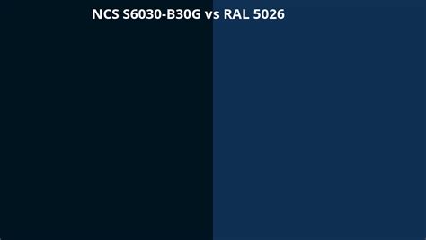 Ncs Index S6030 B30g Omzetten Naar Ral 5026 Ral Kleuren