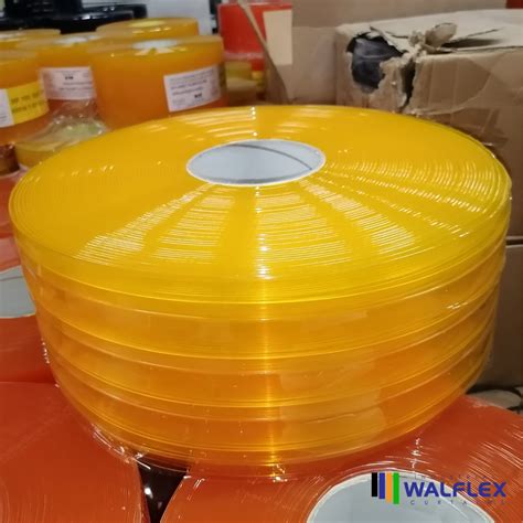 Double Ribbed Anti Insect Yellow Pvc Strip Curtain Roll By Walflex