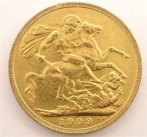 King Edward VII 1909 Gold Full Sovereign Condition Report Further