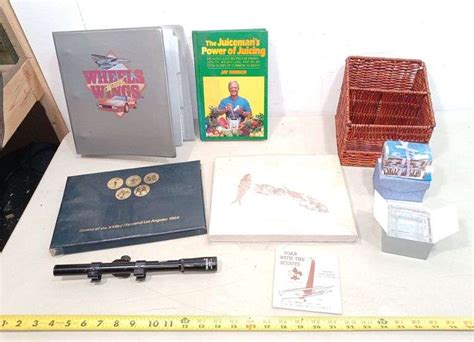 Etched Crystal Paperweight Olympic Tokens Fossil Scope Basket