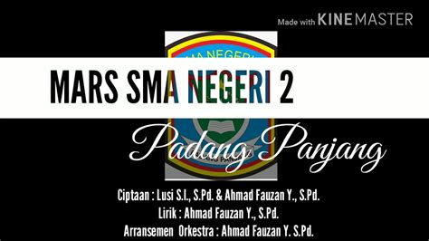 Mars Sma Negeri Padang Panjang Youtube