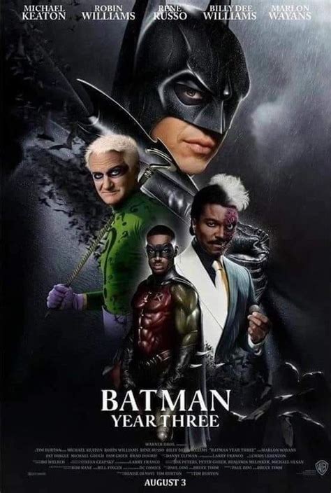 La Increíble Batman 3 De Tim Burton Con Robin Williams Como El Joker Y