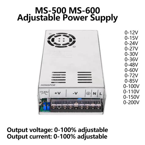 Einstellbare-500W-600W-Strom-versorgung-0-12V-15V-24V-30V-36V-48V-60V ...