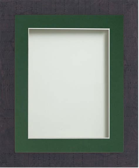 Blackmore Burnt Black A4 11 75x8 25 Frame With Bottle Green Mount Cut