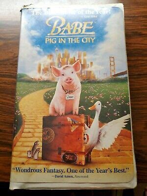 Babe Pig In The City Vhs Clamshell Release Ebay