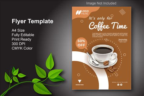 Trendy Coffee Flyer Template Design Graphic by mirzasohel527 · Creative ...