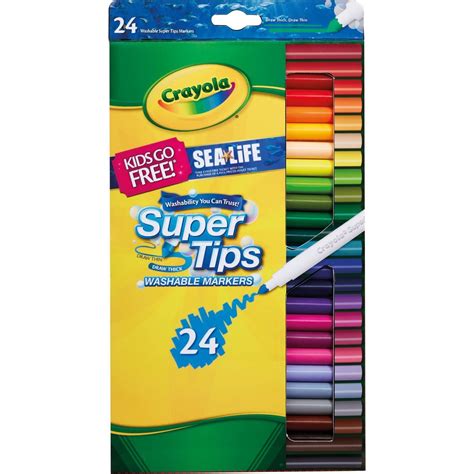 Buy Crayola Supertips Washable Markers 24 Pack For Gbp 700