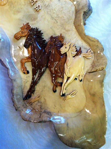 Carved Wood Horse Hanging Running Horse Wall Hanging Plaque Wood Wall