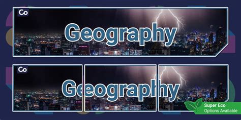 Geography Display Banner (teacher made) - Twinkl