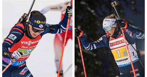 Biathlon Coupe du monde Östersund Julia Simon et Justine Braisaz