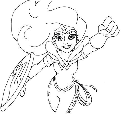 Wonder Woman Coloring Pages For Adults At GetColorings Free