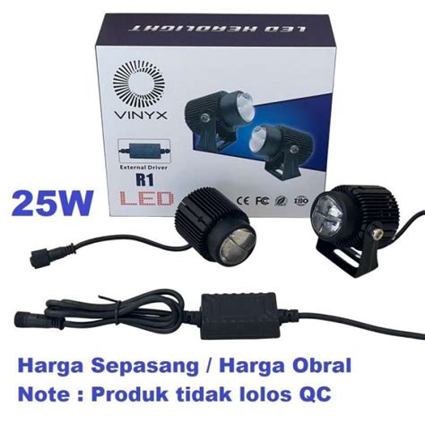 Promo Lampu Sorot Tembak R1 Laser Gun LED VINYX D2 25W Mobil Motor