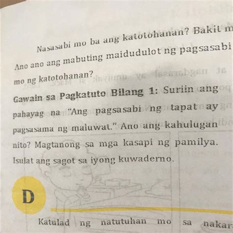 Gawain Sa Pagkatuto Bilang 1 Suriin Ang Oq Pahayag Na Ang Pagsasabi