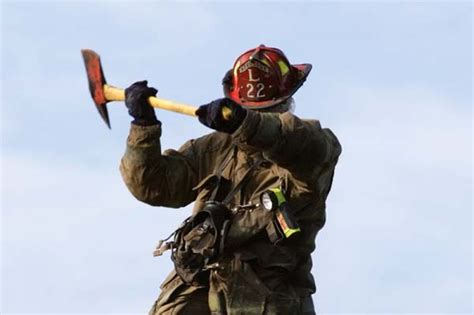 Firefighter With Axe