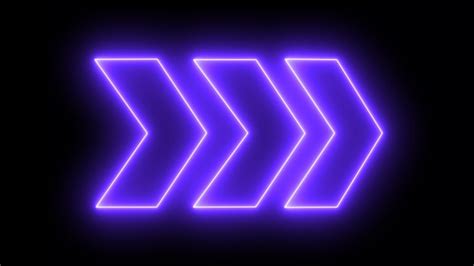 Premium Photo Purple Neon Arrows On A Black Background 3D Rendering