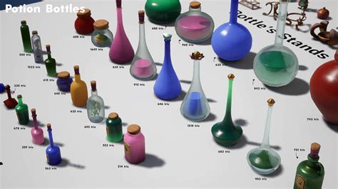 Potion Props Pack 3d Model By Seriouscat