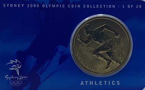 2000 5 Sydney Olympic Gold Coin Athletics