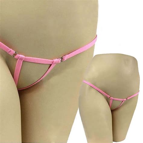 Calcinha Tanga Sensual Sem Cordas Mini Cordas Micro G Transparente