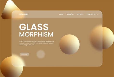 Premium Vector Vector 3d Realistic Glass Morphism Effect Background