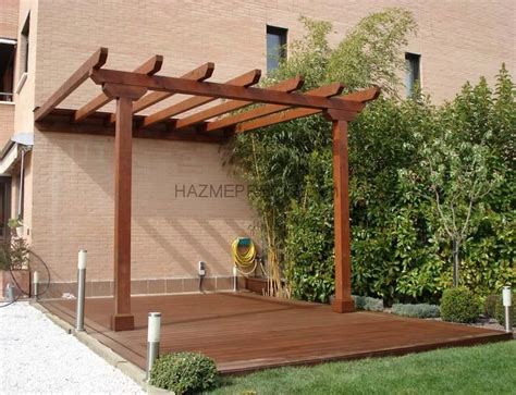 Terraza Como Hacer Una Pergola De Madera