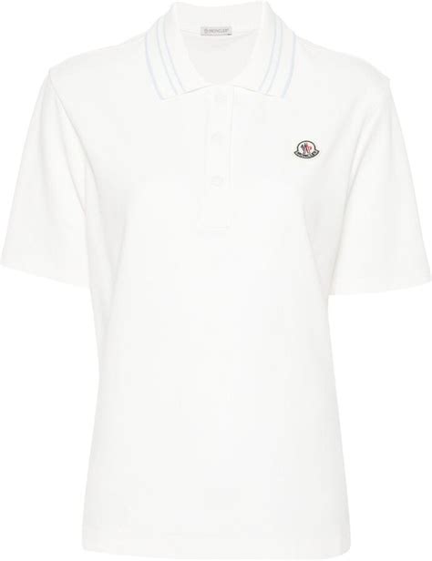 Moncler Appliqué Logo Cotton Polo Shirt ShopStyle