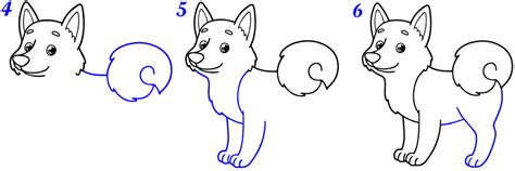 Comment Dessiner Un Husky Dessin Husky Facile Par Tapes