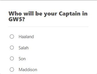 Best Captain For Fpl Gw Captain And Transfer Polls