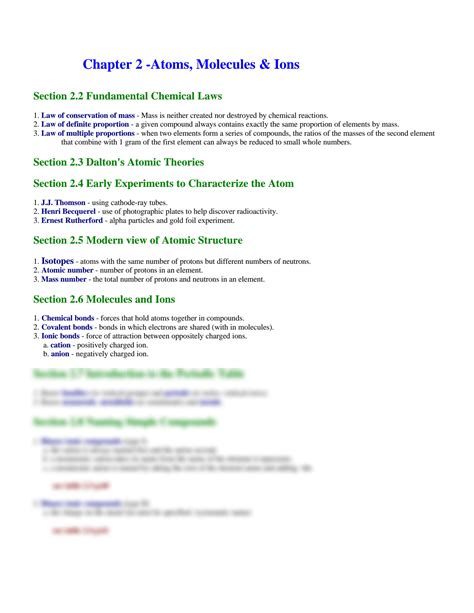 Solution Set 2 Atoms Molecules Ions Chapter 2 Studypool