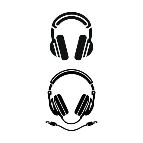 Set Of Headphones Vector Silhouette 36312981 Vector Art At Vecteezy