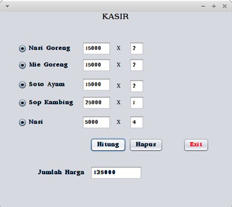Membuat Aplikasi Kasir Sederhana