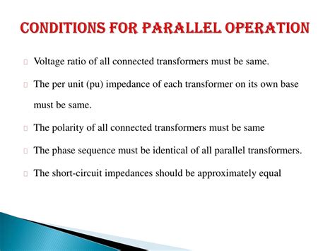 Ppt Transformer Testing Key Steps And Importance Of Parallel