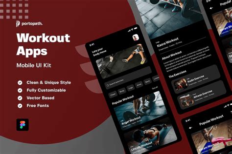 Workout Apps Ux And Ui Kits Ft Ui And Apps Envato Elements