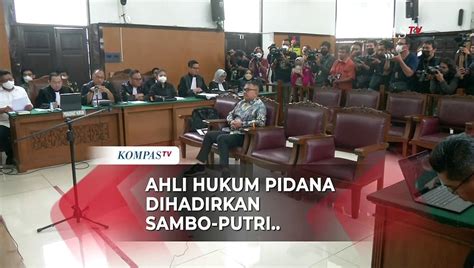 Ini Ahli Meringankan Yang Dihadirkan Pihak Ferdy Sambo Dan Putri