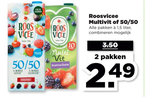 Roosvicee Fruitdrank Folder Aanbieding Bij Plus Details