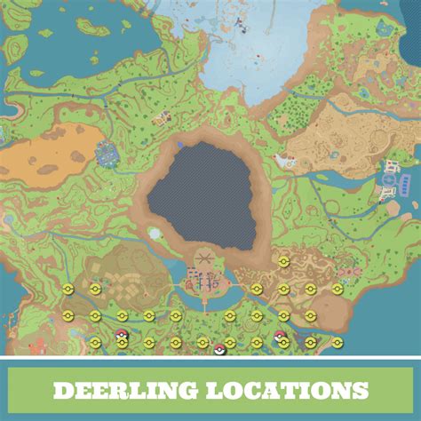 Deerling Hair Locations Map Where To Farm In Pokemon Scarlet And