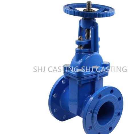 Din Flanged End Resilient Seat Non Rising Stem Gate Valve Pn