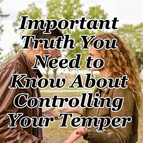 Important Truth You Need To Know About Controlling Your Temper Cmb