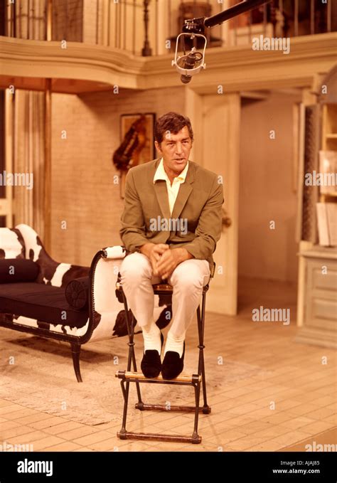 DEAN MARTIN US singer actor here on set of his 60s US TV show Stock ...