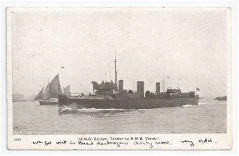 Royal Navy A Class Torpedo Boat Destroyer Tbd Postcards