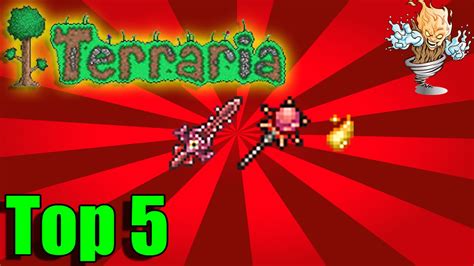 Terraria Top 5 Crimson Items Terraria 13 Countdown Youtube