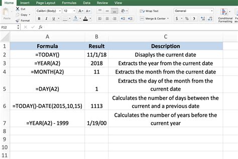 Select The Correct Formula Below To Display The Current Date And Time