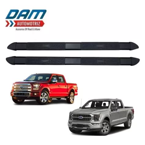 Estribos Ford F150 Lobo 2015 A 2023 Doble Cabina Negro Meses Sin