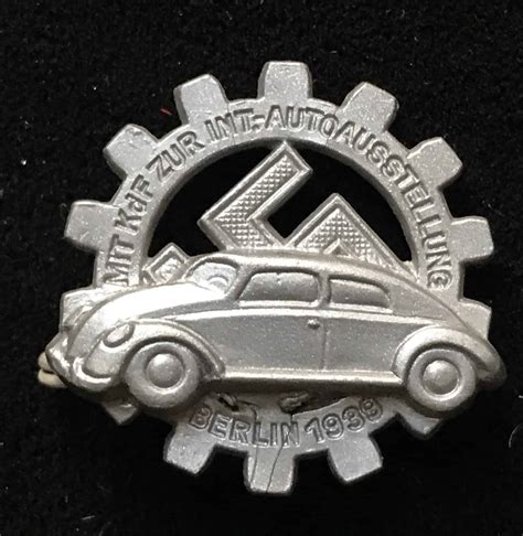 German NSDAP (NAZI) RAD Volkswagen Berlin 1939 Event Badge