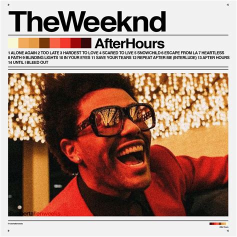 The Weeknd After Hours Album Cover Recreations Behance