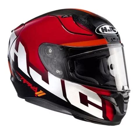 Capacete Hjc Rpha Spicho Vermelho Tri Composto Tamanho Do Capacete