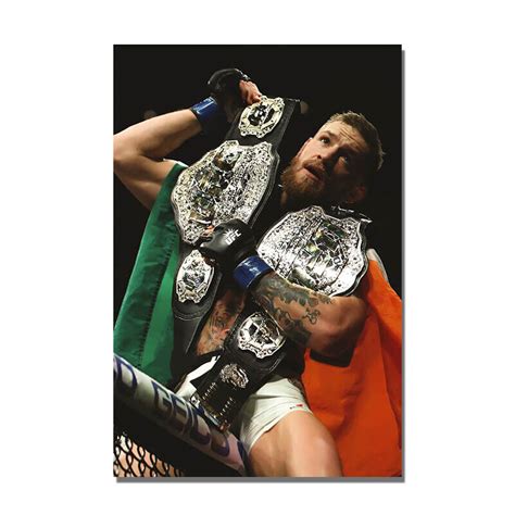 Conor Mcgregor Double Champ Poster Hd Print Wall Art Painting Picture